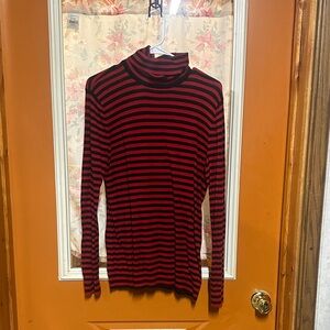 Ralph Lauren Red and Black Striped Knitwear
